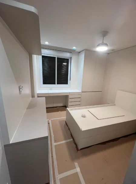Depois: Dormitório · Reforma Apartamento SP